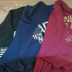 Faith over Fear Warrior XII TShirts Black Blue Burgendy Size 3X  (A)